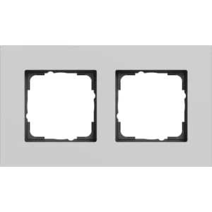 Gira afdekraam 2-voudig Esprit aluminium grijs mat (0212405)