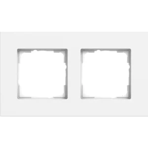Gira afdekraam 2-voudig Esprit aluminium wit mat (0212407)