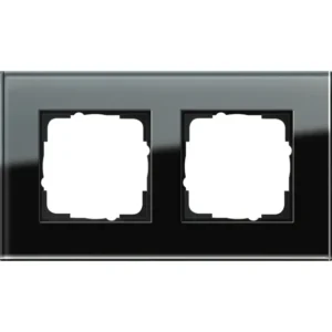 Gira afdekraam 2-voudig Esprit glas zwart (021205)