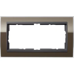 Gira afdekraam 2-voudig Event Clear bruin glans/antraciet mat (1002768)