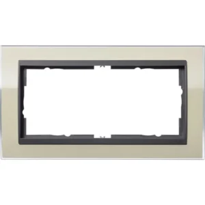 Gira afdekraam 2-voudig Event Clear zand glans/antraciet mat (1002778)