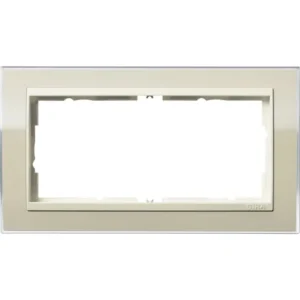 Gira afdekraam 2-voudig Event Clear zand glans/creme glans (1002771)