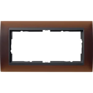 Gira afdekraam 2-voudig Event Opaque donkerbruin mat/antraciet mat (100213)