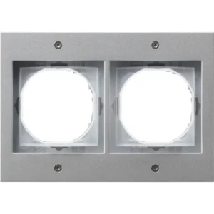 Gira afdekraam 2-voudig TX44 aluminium (021265)