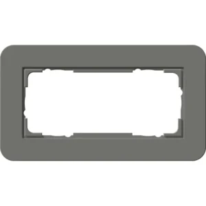 Gira afdekraam 2-voudig zonder middenstijl E3 donkergrijs/antraciet (1002423)