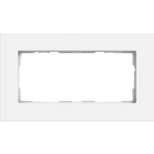 Gira afdekraam 2-voudig zonder middenstijl Esprit aluminium wit mat (1002407)