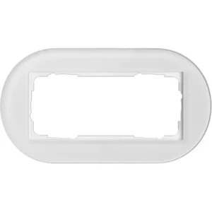 Gira afdekraam 2-voudig zonder middenstijl Studio glas wit (1002130)