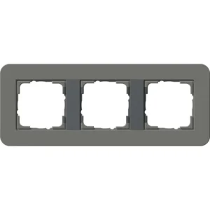 Gira afdekraam 3-voudig E3 donkergrijs/antraciet (0213423)