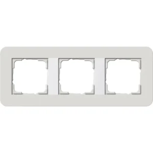 Gira afdekraam 3-voudig E3 lichtgrijs/wit (0213411)