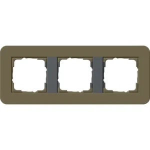 Gira afdekraam 3-voudig E3 omber/antraciet (0213426)