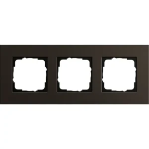 Gira afdekraam 3-voudig Esprit aluminium bruin (0213127)