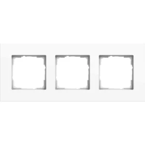 Gira afdekraam 3-voudig Esprit aluminium wit glans (0213403)
