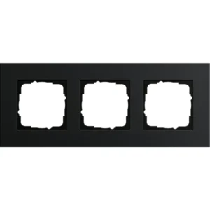 Gira afdekraam 3-voudig Esprit aluminium zwart (0213126)