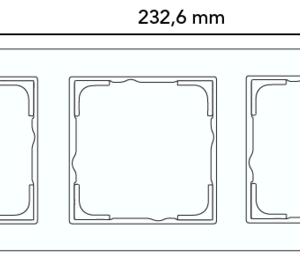 Gira afdekraam 3-voudig Event Opaque wit mat/antraciet mat (021324)