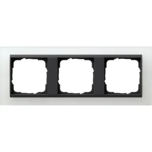 Gira afdekraam 3-voudig Event Opaque wit mat/antraciet mat (021324)