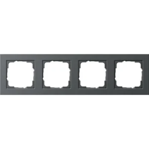 Gira afdekraam 4-voudig E2 antraciet mat (021423)