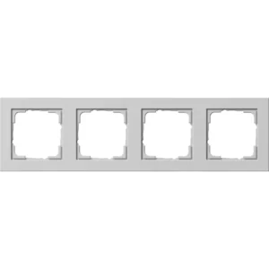 Gira afdekraam 4-voudig E2 grijs mat (021437)