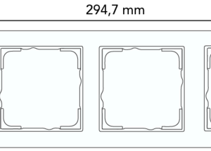 Gira afdekraam 4-voudig E2 wit glans (021429)