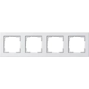 Gira afdekraam 4-voudig E2 wit glans (021429)