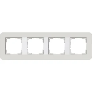 Gira afdekraam 4-voudig E3 lichtgrijs/wit (0214411)