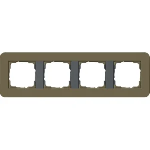 Gira afdekraam 4-voudig E3 omber/antraciet (0214426)