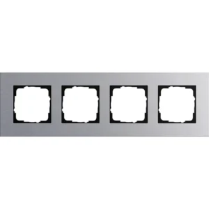 Gira afdekraam 4-voudig Esprit aluminium (021417)
