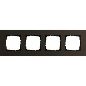Gira afdekraam 4-voudig Esprit aluminium bruin (0214127)