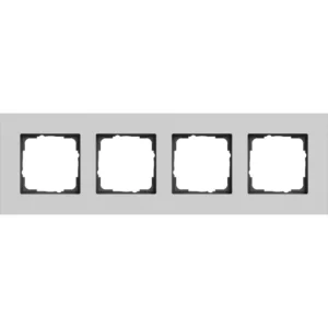 Gira afdekraam 4-voudig Esprit aluminium grijs mat (0214405)