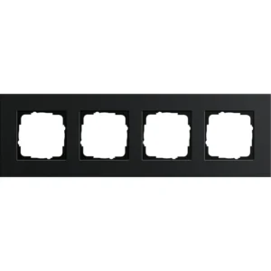 Gira afdekraam 4-voudig Esprit aluminium zwart (0214126)