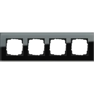 Gira afdekraam 4-voudig Esprit glas zwart (021405)