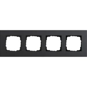 Gira afdekraam 4-voudig Esprit linoleum-multiplex antraciet (0214226)