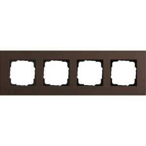 Gira afdekraam 4-voudig Esprit linoleum-multiplex donkerbruin (0214223)