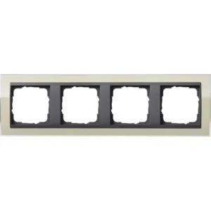 Gira afdekraam 4-voudig Event Clear zand glans/antraciet mat (0214778)