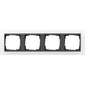 Gira afdekraam 4-voudig Event Opaque wit mat/antraciet mat (021424)