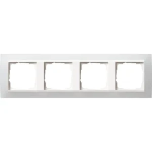 Gira afdekraam 4-voudig Event Opaque wit mat/wit glans (0214334)