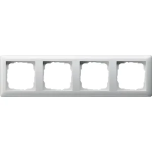 Gira afdekraam 4-voudig Standaard 55 wit glans (021403)