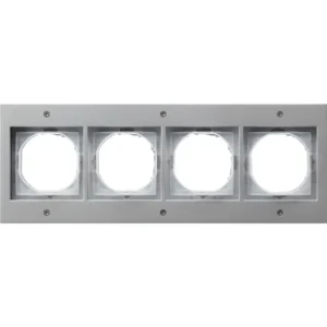 Gira afdekraam 4-voudig TX44 aluminium (021465)