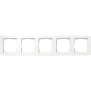 Gira afdekraam 5-voudig E1 wit mat (0215151)