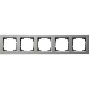 Gira afdekraam 5-voudig E2 edelstaal (021533)