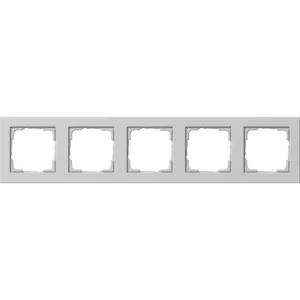 Gira afdekraam 5-voudig E2 grijs mat (021537)