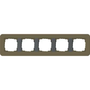Gira afdekraam 5-voudig E3 omber/antraciet (0215426)