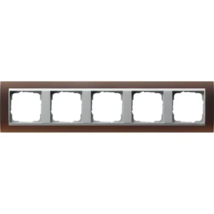 Gira Event afdekraam 5-voudig aluminium/opaque donkerbruin (021559)