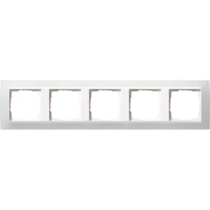 Gira afdekraam 5-voudig Event Opaque wit mat/wit glans (0215334)