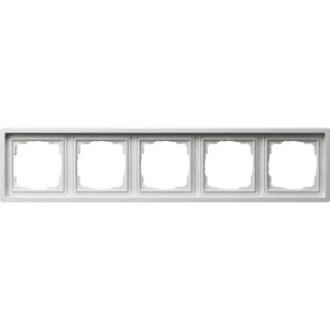 Gira afdekraam 5-voudig F100 wit glans (0215112)
