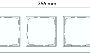Gira afdekraam 5-voudig horizontaal tekstkader E2 aluminium mat (109525)