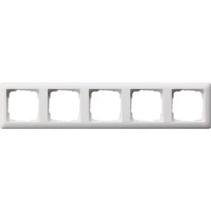 Gira afdekraam 5-voudig Standaard 55 wit mat (021504)