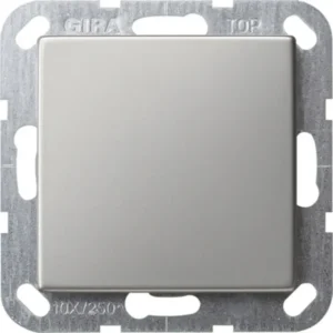 Gira blinddeksel incl. draagframe Systeem 55 edelstaal (0268600)