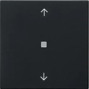 Gira Bluetooth jaloezie/tastdimmerknop met pijlen Systeem 3000 Systeem 55 zwart mat (5382005)