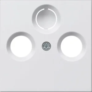 Gira centraalplaat antenne / COAX wandcontactdoos Systeem 55 wit mat (086927)