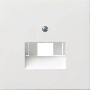 Gira centraalplaat RJ45 wandcontactdoos 1&2-voudig F100 wit glans (0270112)